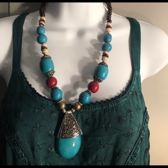 Handmade Sacred Threads NECKLACE. CL/GR06 - Picture 2 of 2